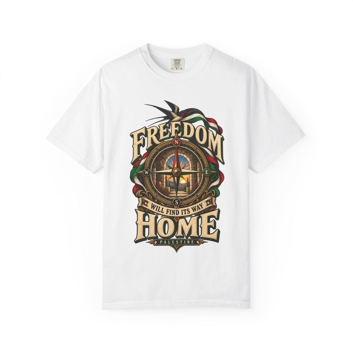 Freedom Will Find Its Way Home T-Shirt — Free Palestine Graphic T-Shirt