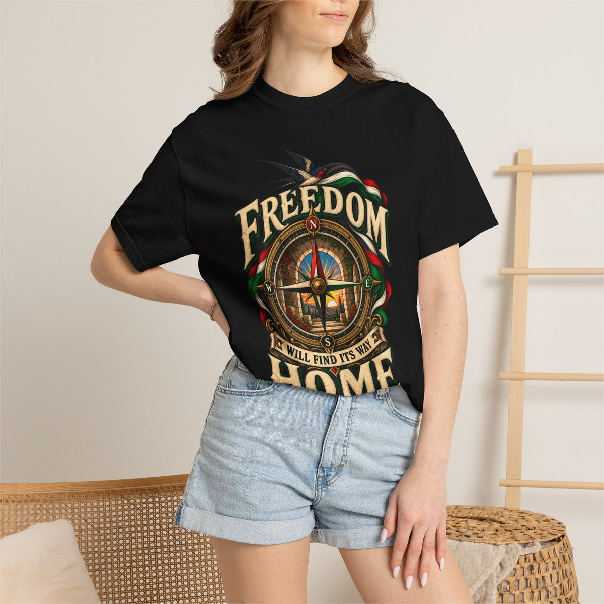 Freedom Will Find Its Way Home T-Shirt — Free Palestine Graphic T-Shirt