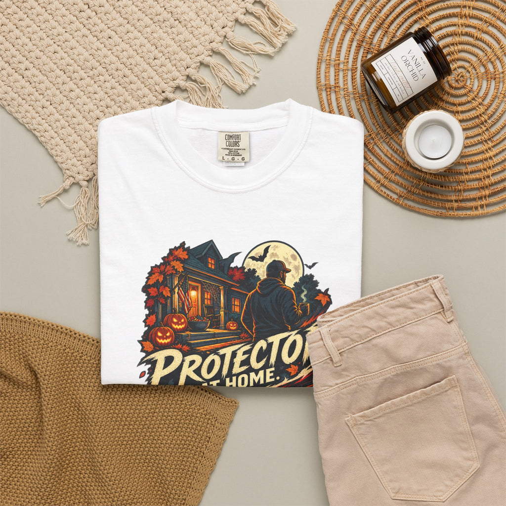 Halloween Gamer DAD Protector at Home - Nightmare in the Lobby T-Shirt