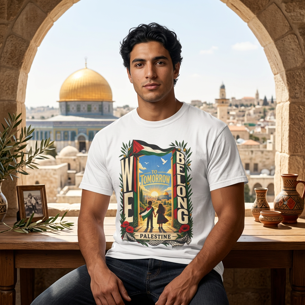 FREE Palestine "To Tomorrow We Belong" Graphic T-Shirt