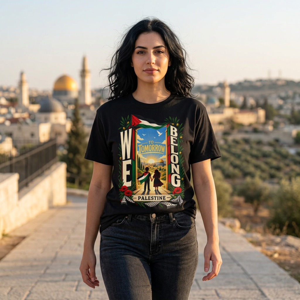 FREE Palestine "To Tomorrow We Belong" Graphic T-Shirt