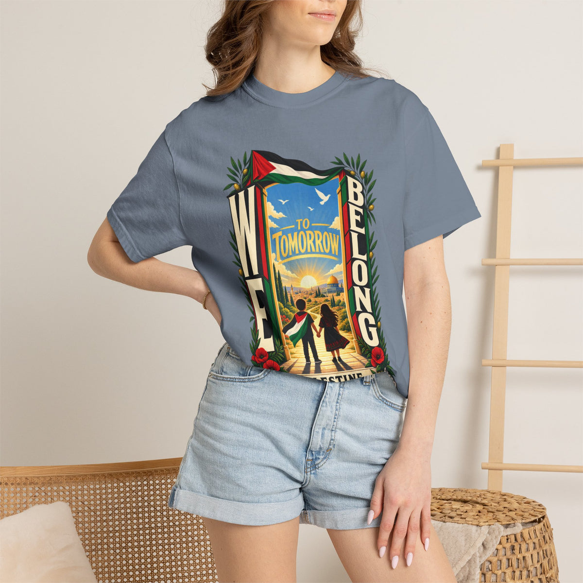 FREE Palestine "To Tomorrow We Belong" Graphic T-Shirt