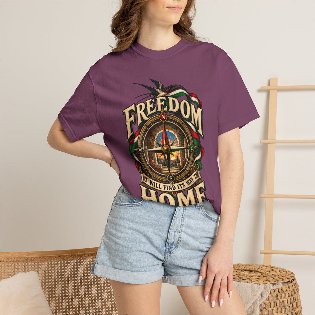 Freedom Will Find Its Way Home T-Shirt — Free Palestine Graphic T-Shirt
