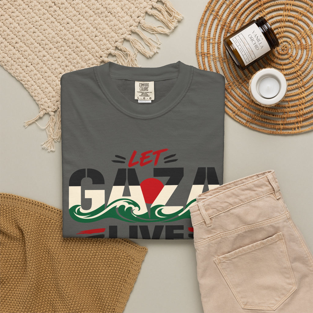 Let Gaza Live T-Shirt — Palestine Support Graphic Tee