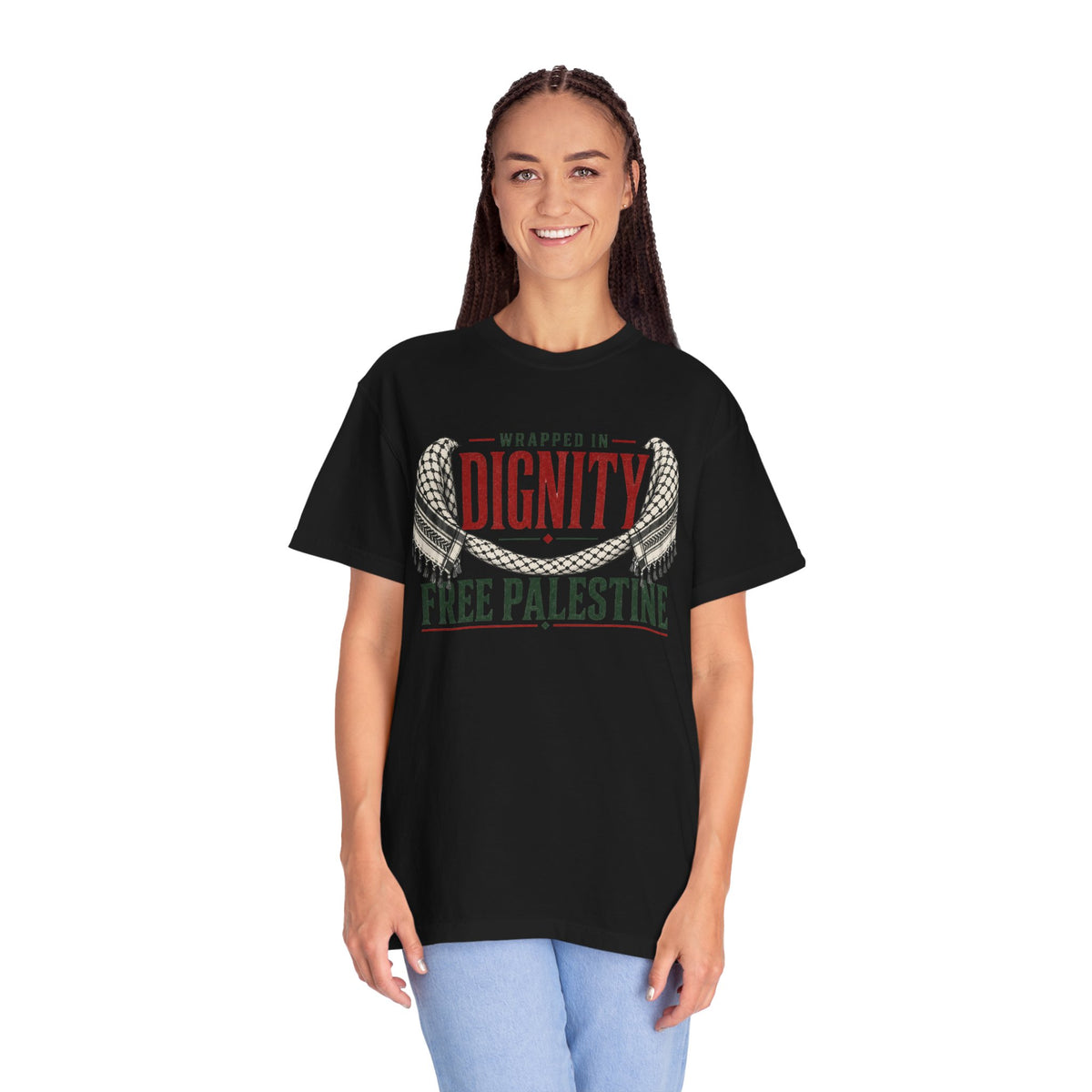 Wrapped in Dignity "Free Palestine" T-Shirt - UNISEX Tee