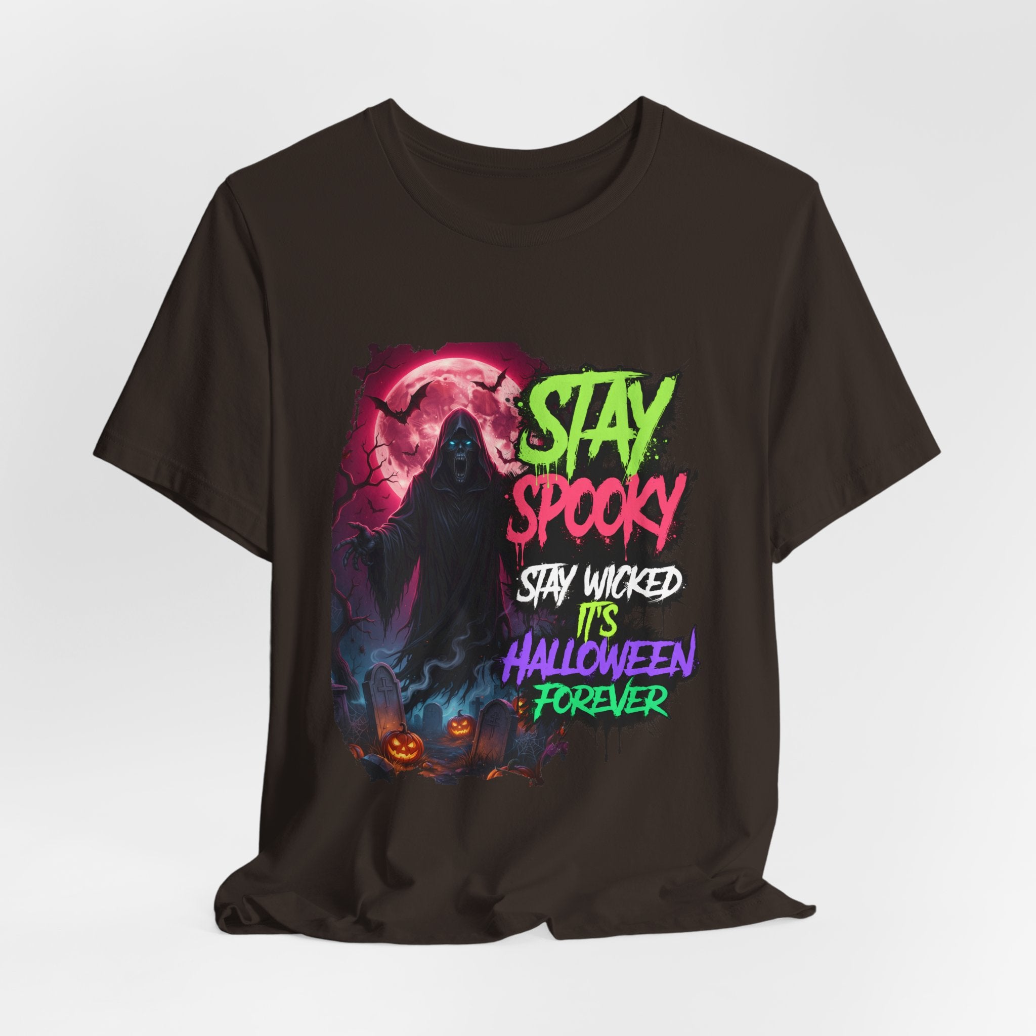 Stay Spooky Halloween T‑Shirt — "Stay Spooky, Stay Wicked, It’s Halloween Forever"