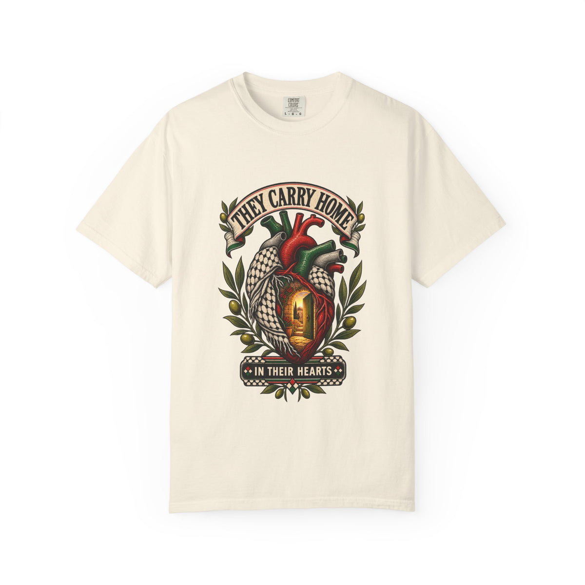 They Carry Home Heart T-Shirt — Free Palestine