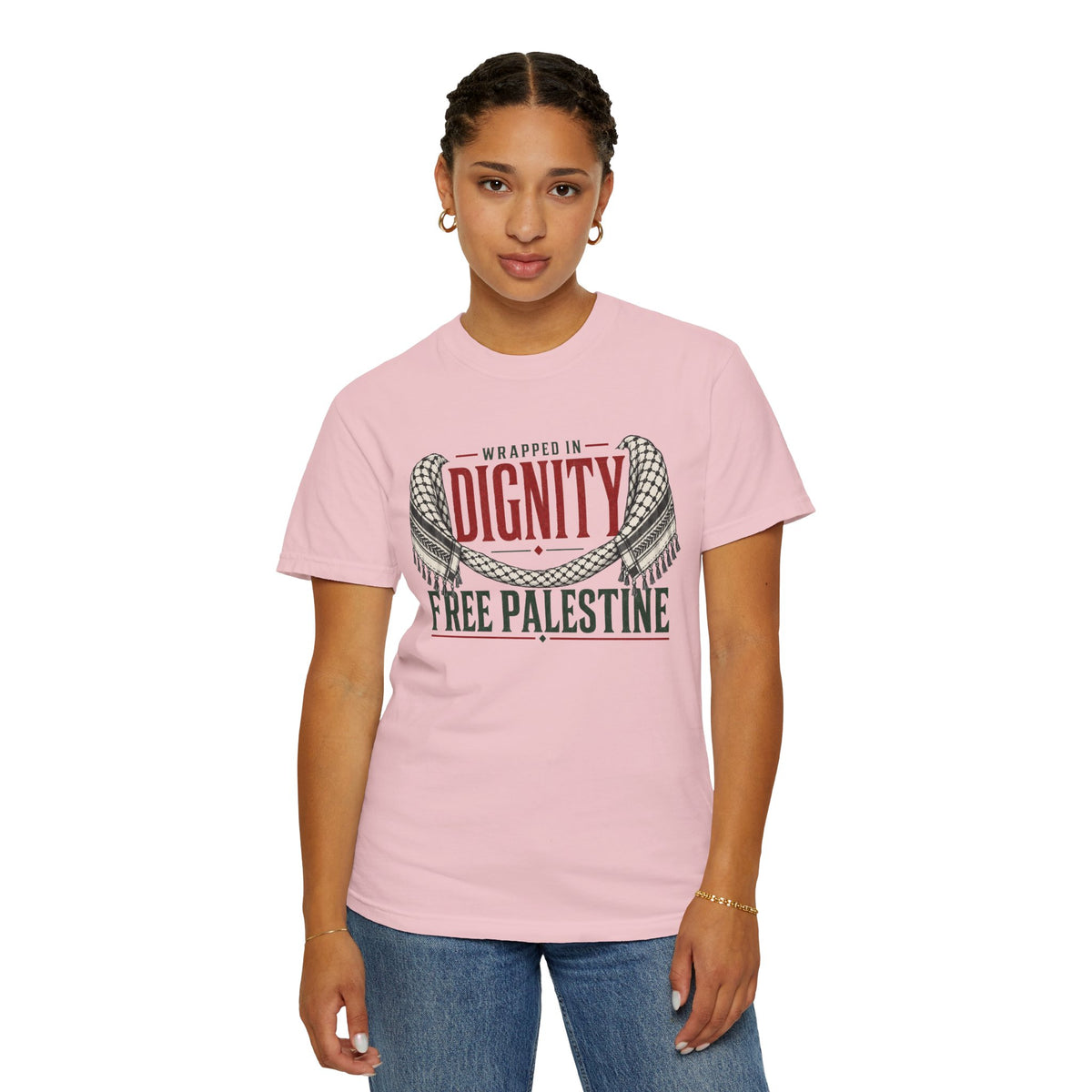 Wrapped in Dignity "Free Palestine" T-Shirt - UNISEX Tee
