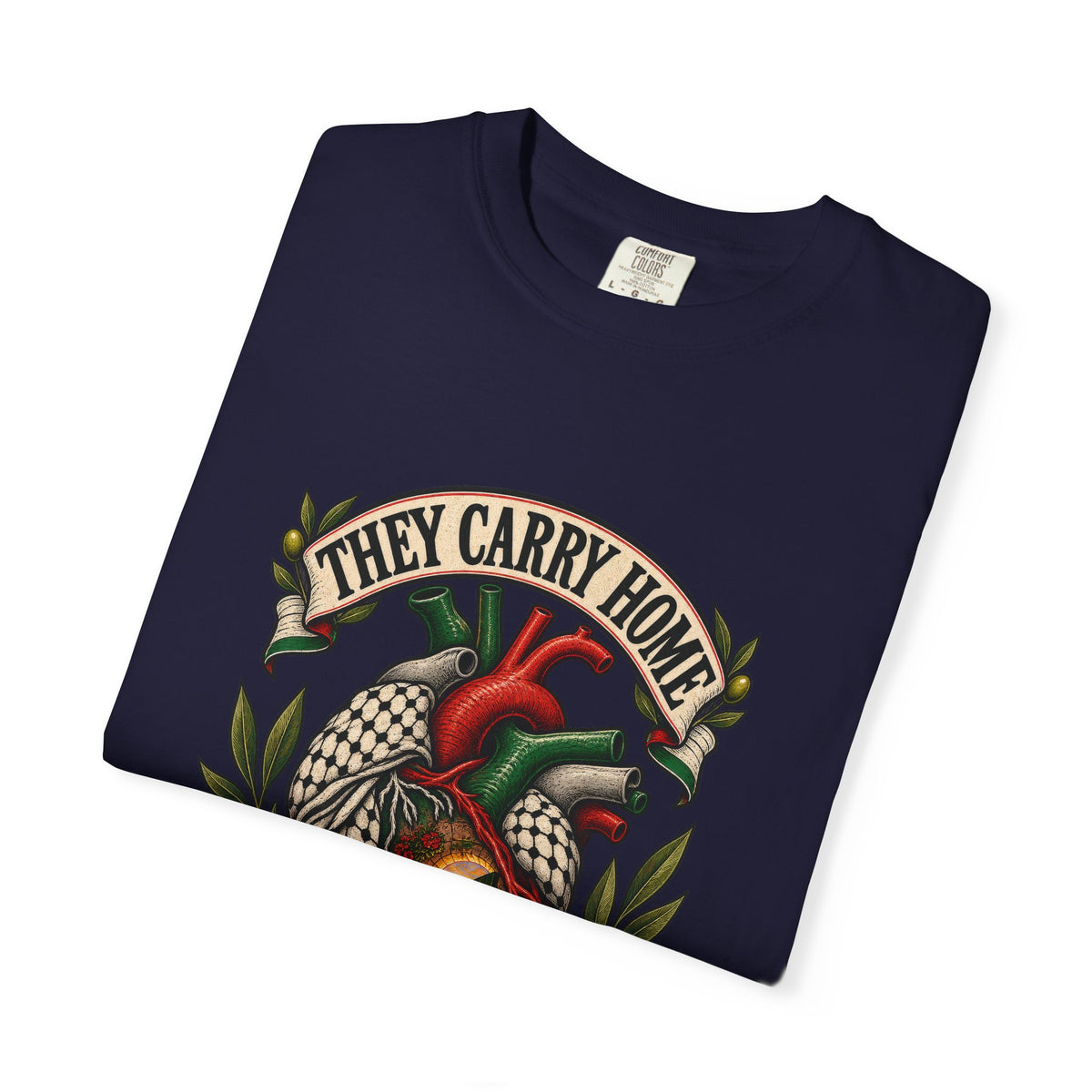 They Carry Home Heart T-Shirt — Free Palestine