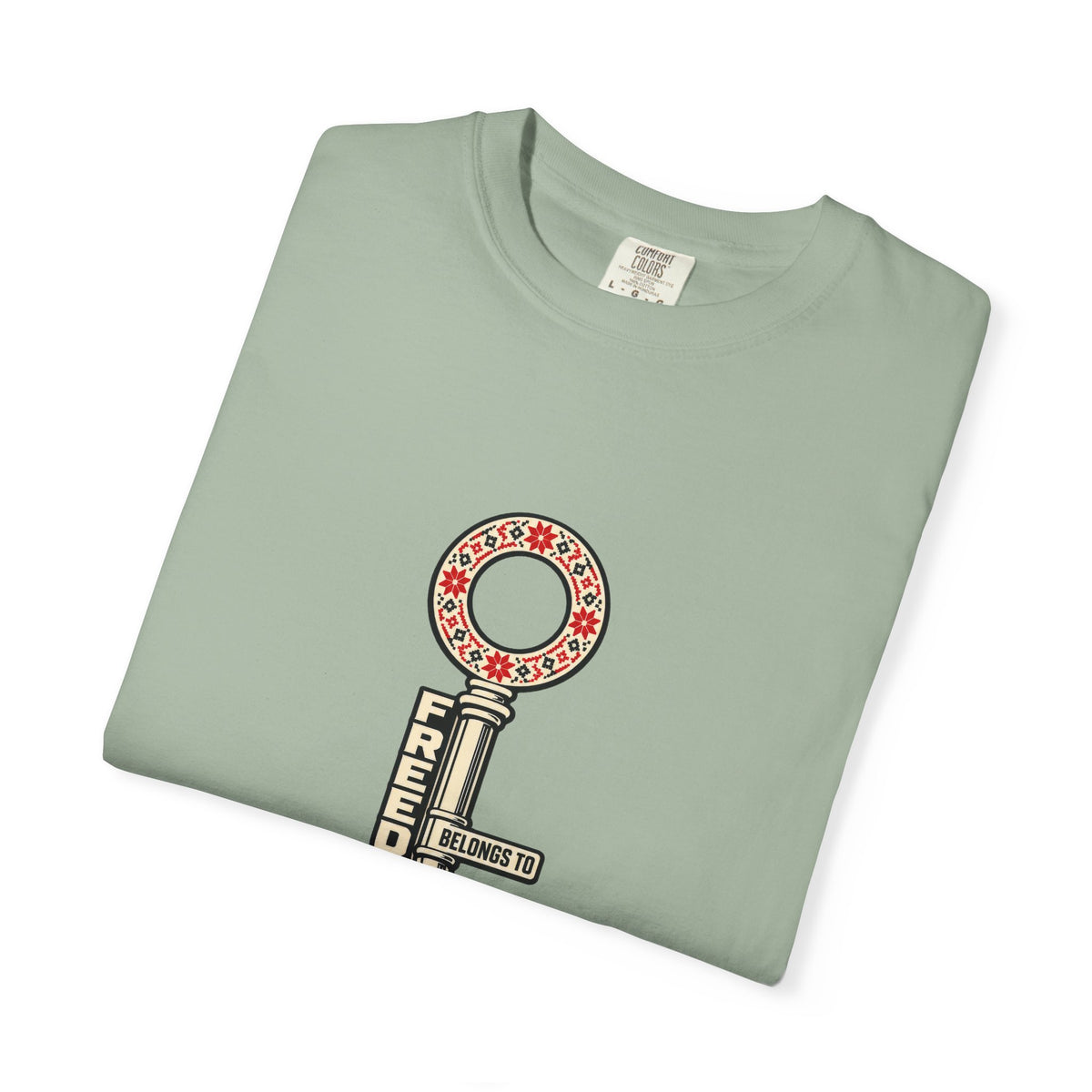 Palestine Freedom Key T-Shirt — Retro Solidarity Graphic Tee
