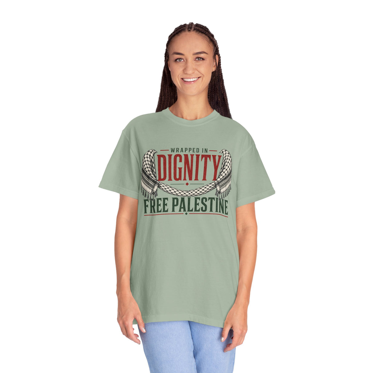 Wrapped in Dignity "Free Palestine" T-Shirt - UNISEX Tee