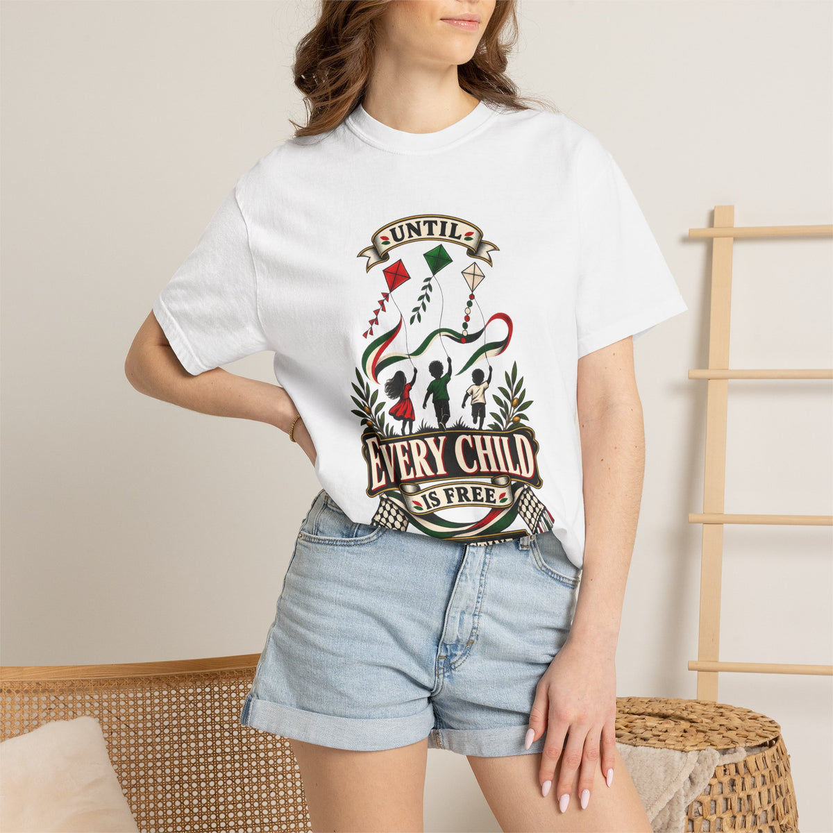 Every Child Is Free Palestine T-Shirt — Solidarity Graphic Tee