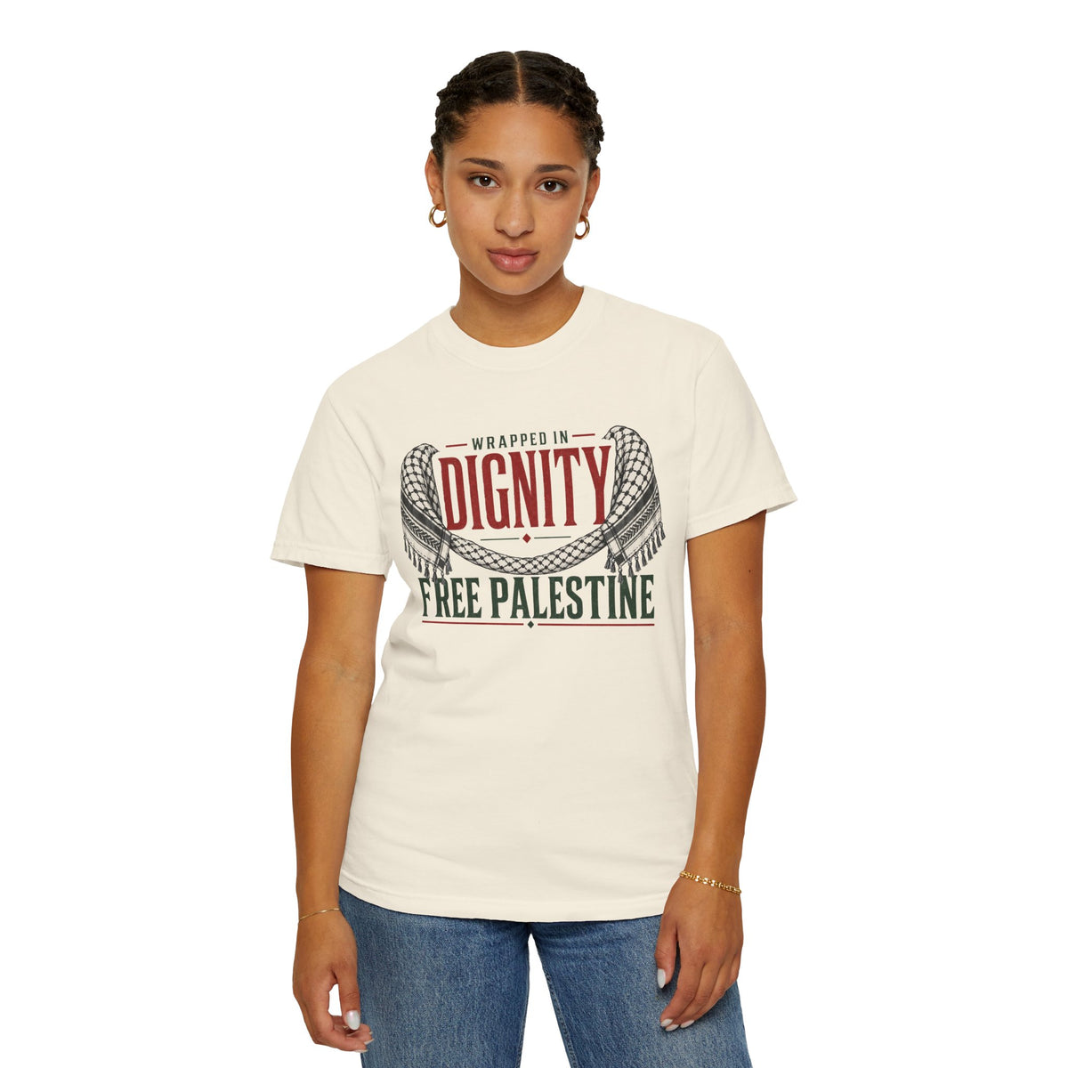 Wrapped in Dignity "Free Palestine" T-Shirt - UNISEX Tee