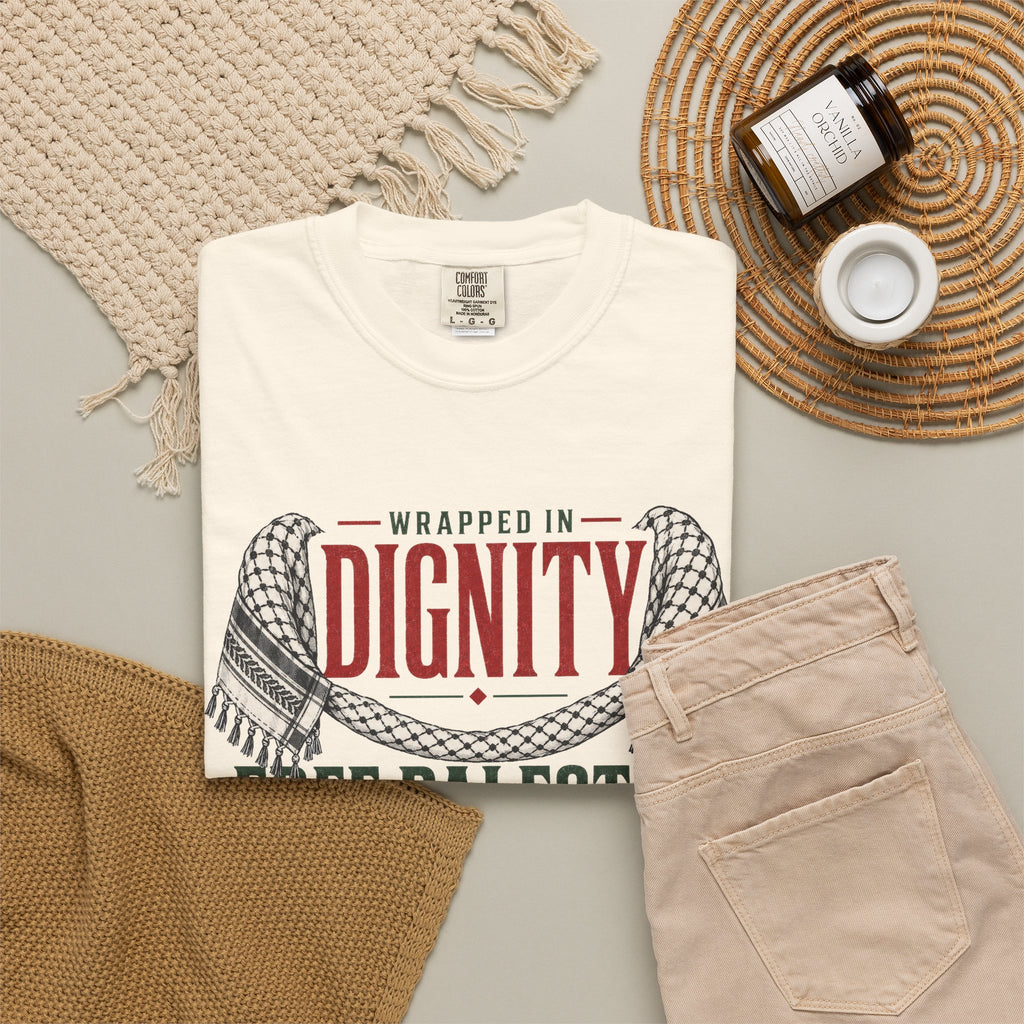 Wrapped in Dignity "Free Palestine" T-Shirt - UNISEX Tee