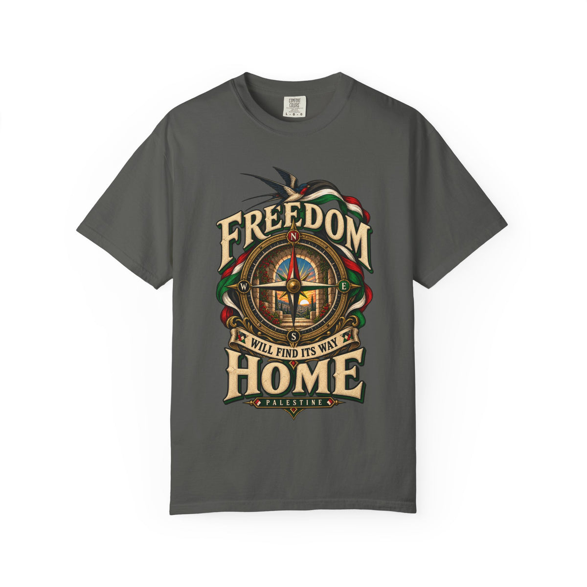 Freedom Will Find Its Way Home T-Shirt — Free Palestine Graphic T-Shirt