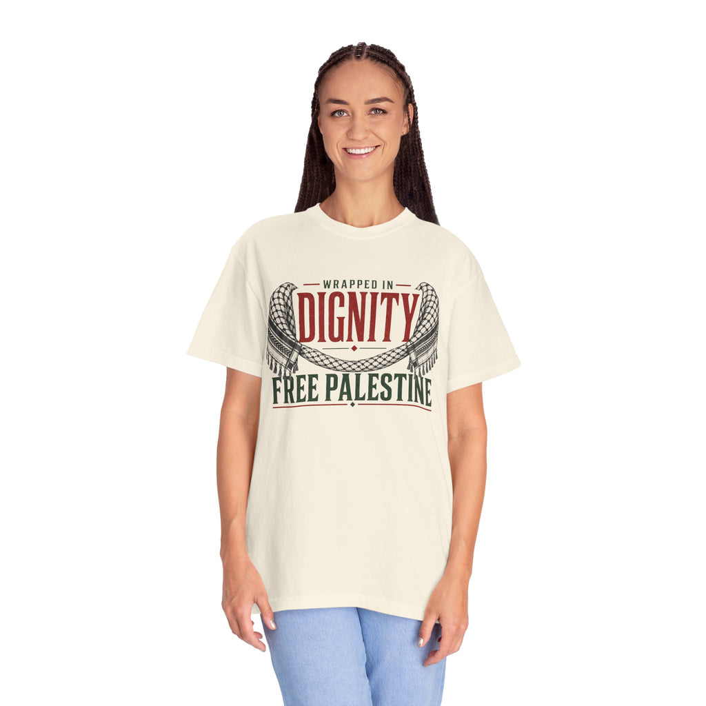 Wrapped in Dignity "Free Palestine" T-Shirt - UNISEX Tee