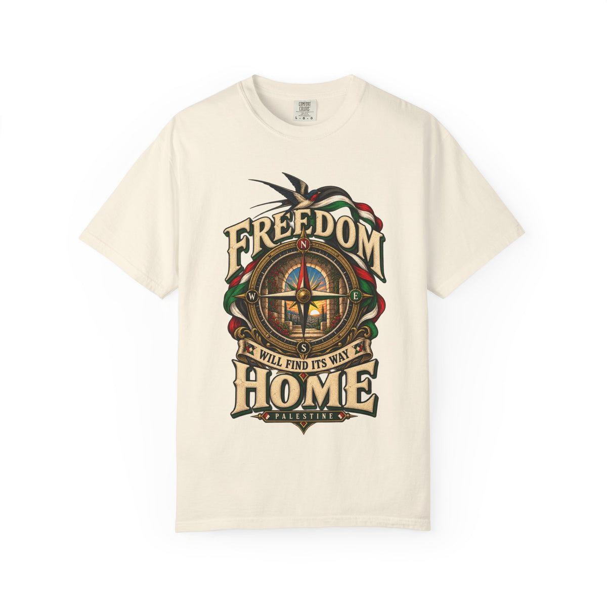 Freedom Will Find Its Way Home T-Shirt — Free Palestine Graphic T-Shirt