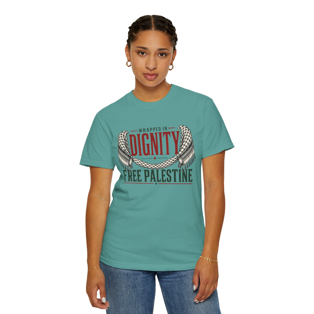 Wrapped in Dignity "Free Palestine" T-Shirt - UNISEX Tee