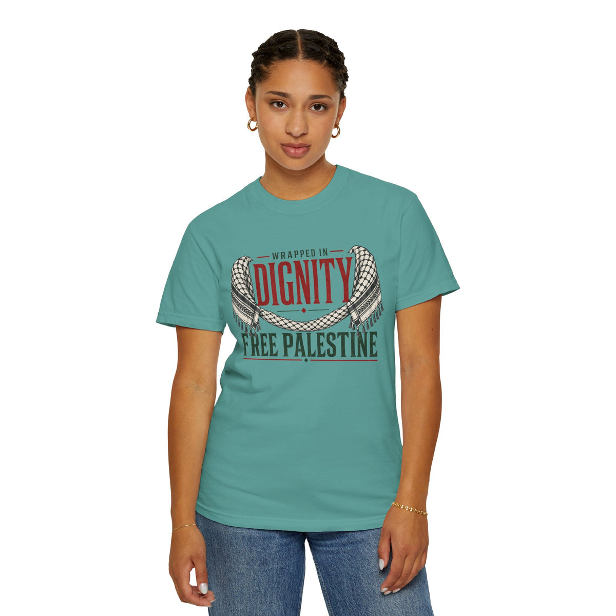 Wrapped in Dignity "Free Palestine" T-Shirt - UNISEX Tee