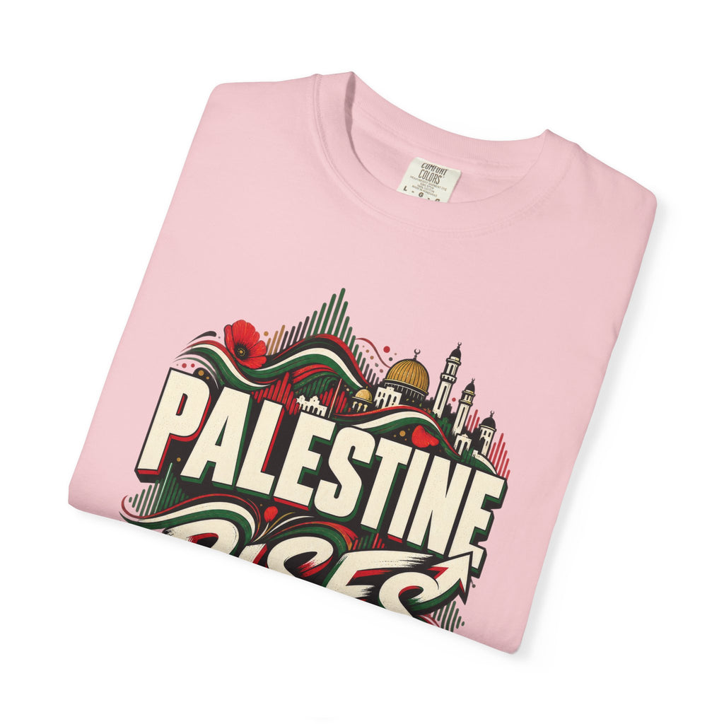 Palestine Rises Graphic T-Shirt — "Palestine Rises in Every Voice" Tee