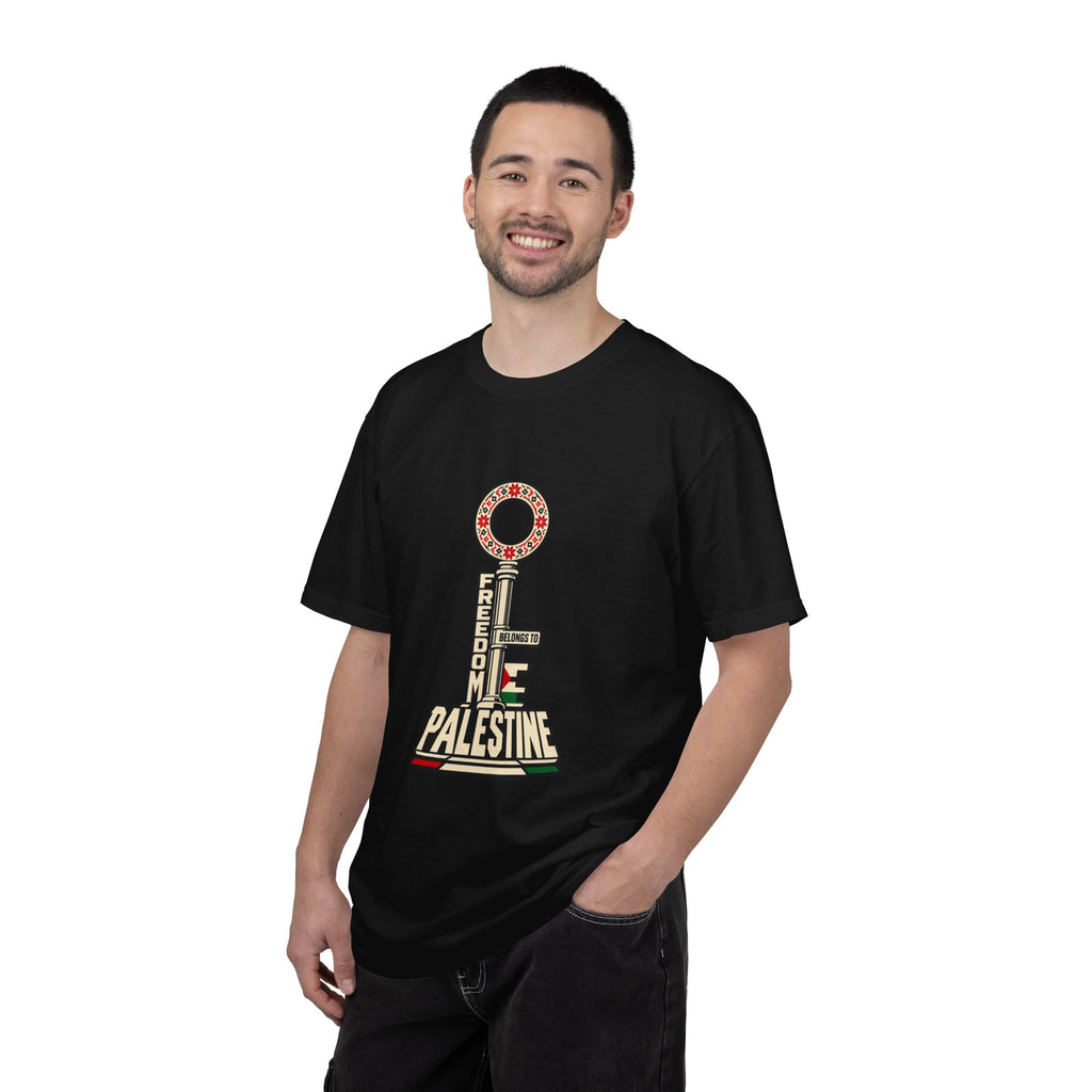 Palestine Freedom Key T-Shirt — Retro Solidarity Graphic Tee