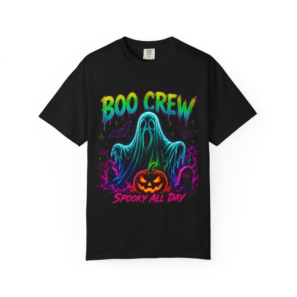 Boo Crew Halloween T-Shirt — Spooky All Day Ghost & Pumpkin Tee