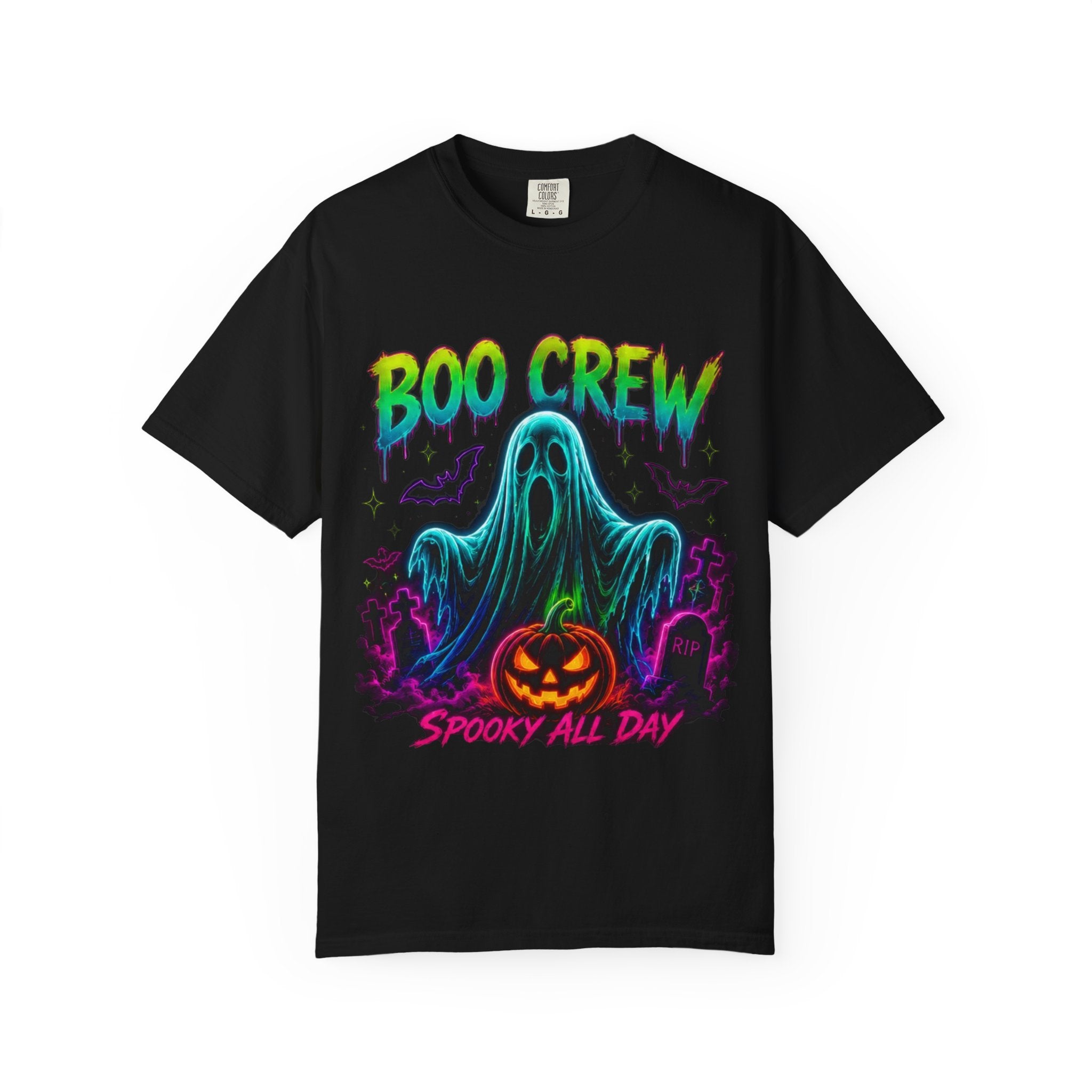 Boo Crew Halloween T-Shirt — Spooky All Day Ghost & Pumpkin Tee