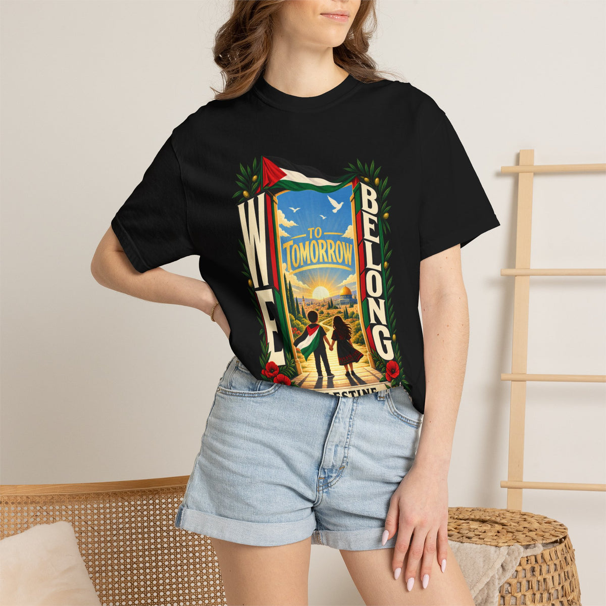 FREE Palestine "To Tomorrow We Belong" Graphic T-Shirt