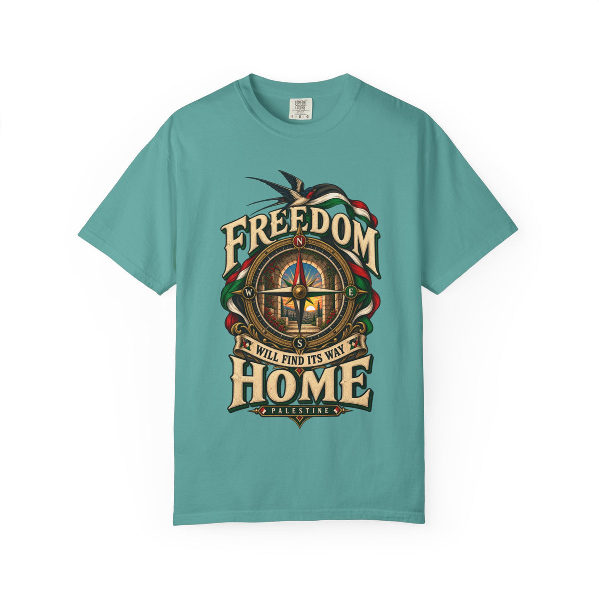 Freedom Will Find Its Way Home T-Shirt — Free Palestine Graphic T-Shirt