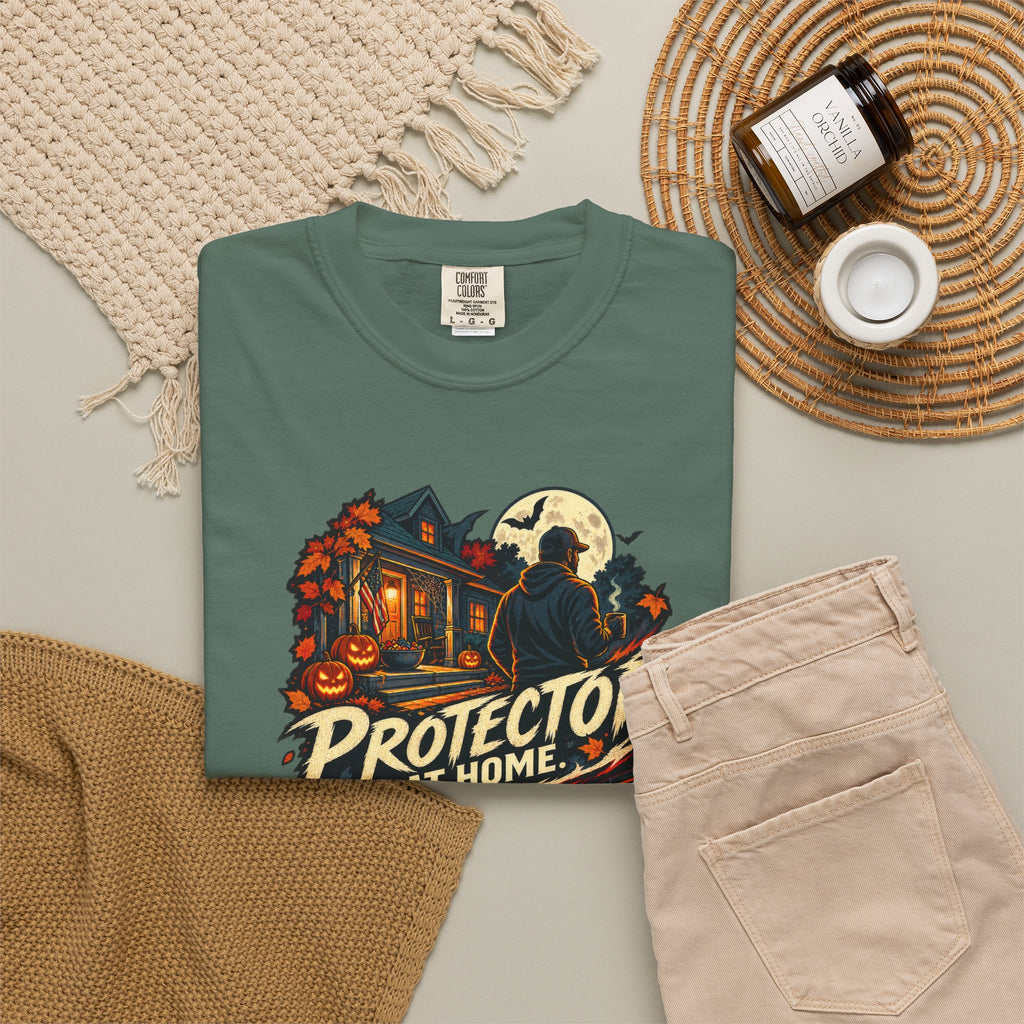 Halloween Gamer DAD Protector at Home - Nightmare in the Lobby T-Shirt