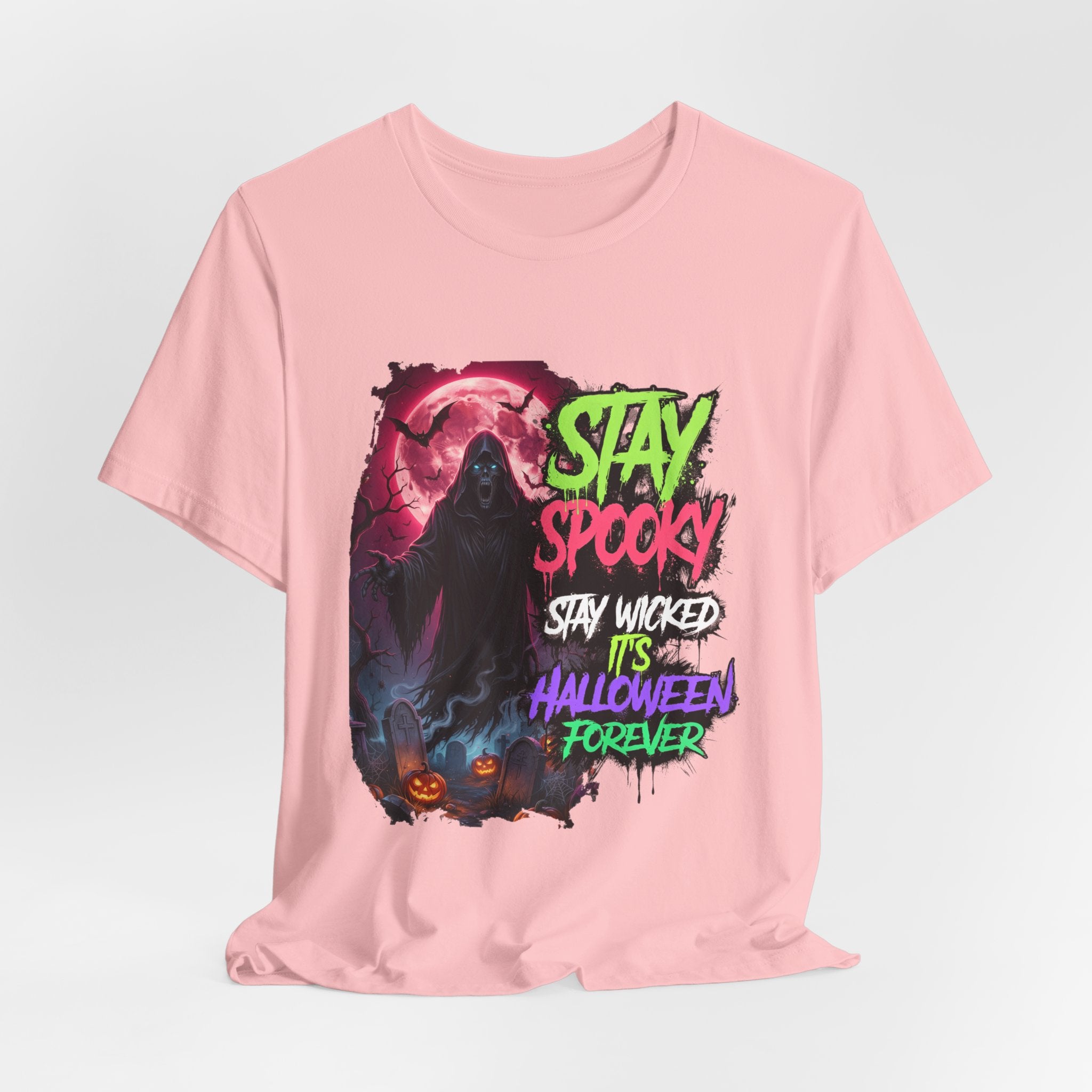 Stay Spooky Halloween T‑Shirt — "Stay Spooky, Stay Wicked, It’s Halloween Forever"