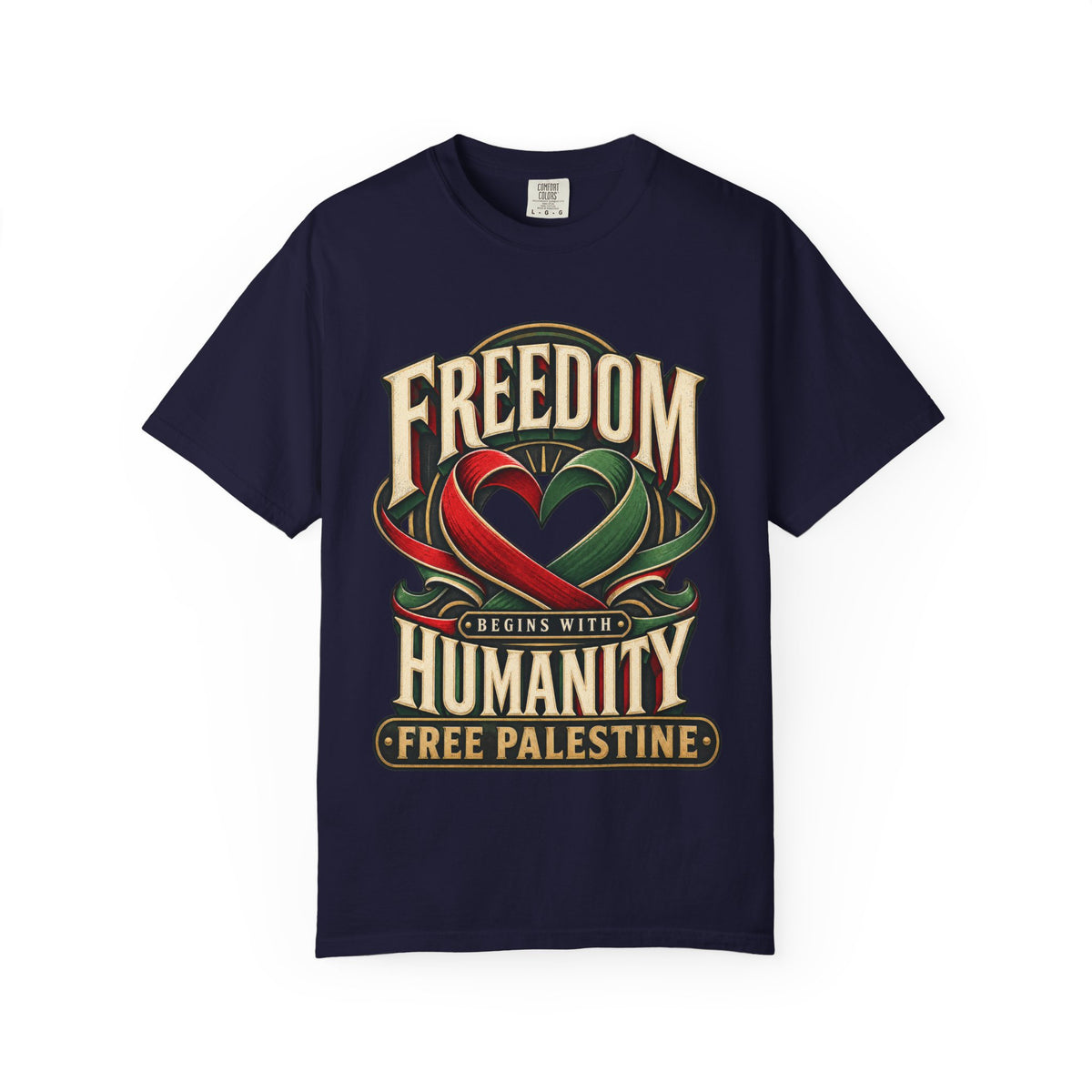 Freedom Begins With Humanity "Free Palestine" T-Shirt