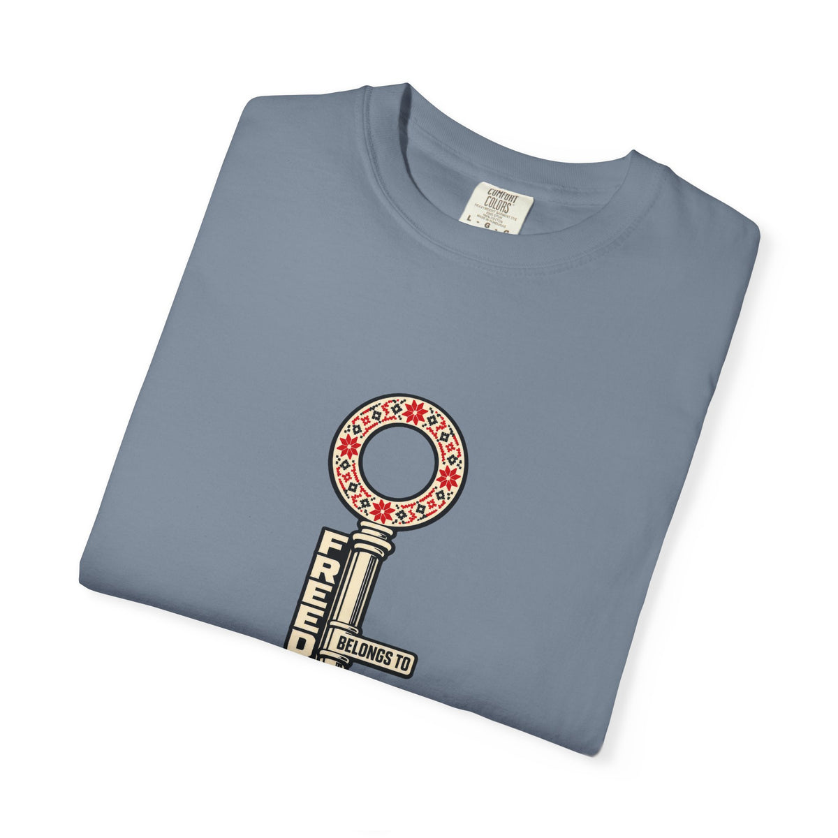 Palestine Freedom Key T-Shirt — Retro Solidarity Graphic Tee