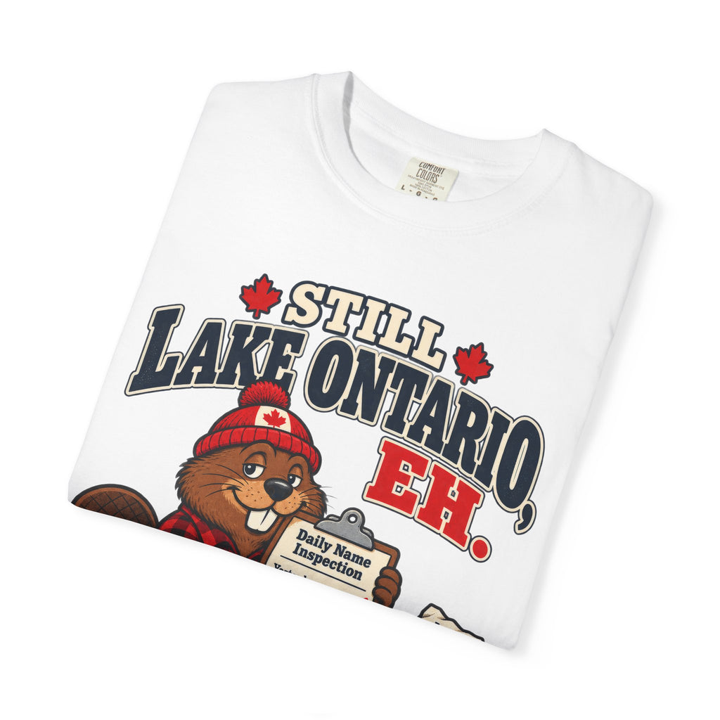 Still Lake Ontario, Eh T-Shirt — Cute Canadian Beaver Graphic Tee