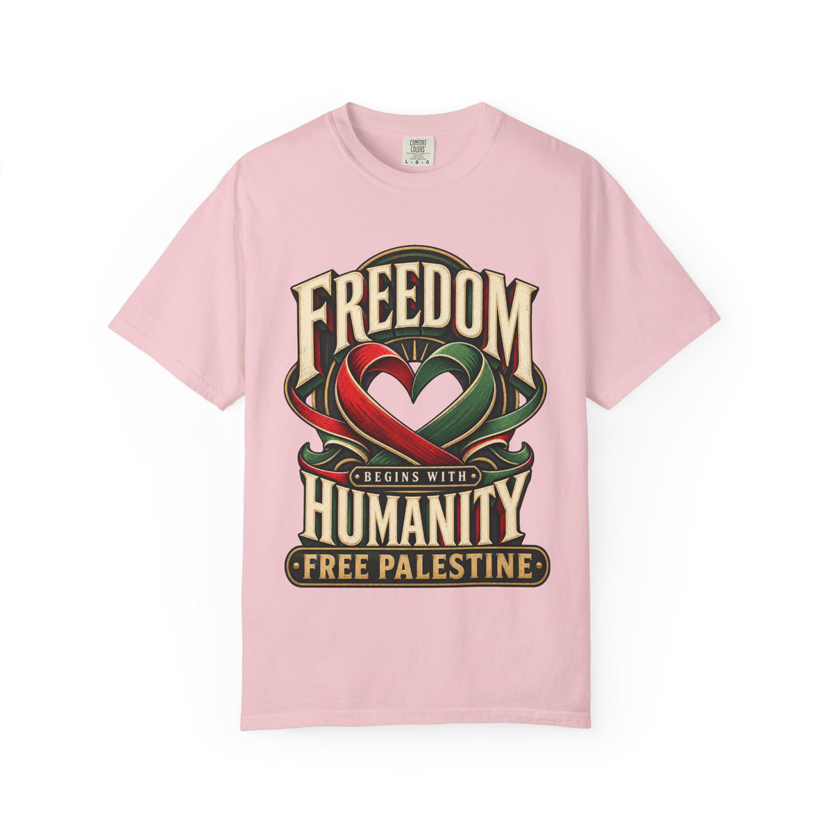 Freedom Begins With Humanity "Free Palestine" T-Shirt