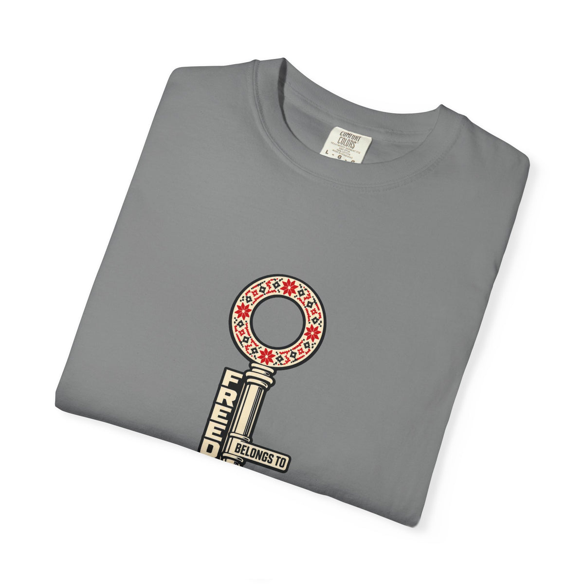 Palestine Freedom Key T-Shirt — Retro Solidarity Graphic Tee