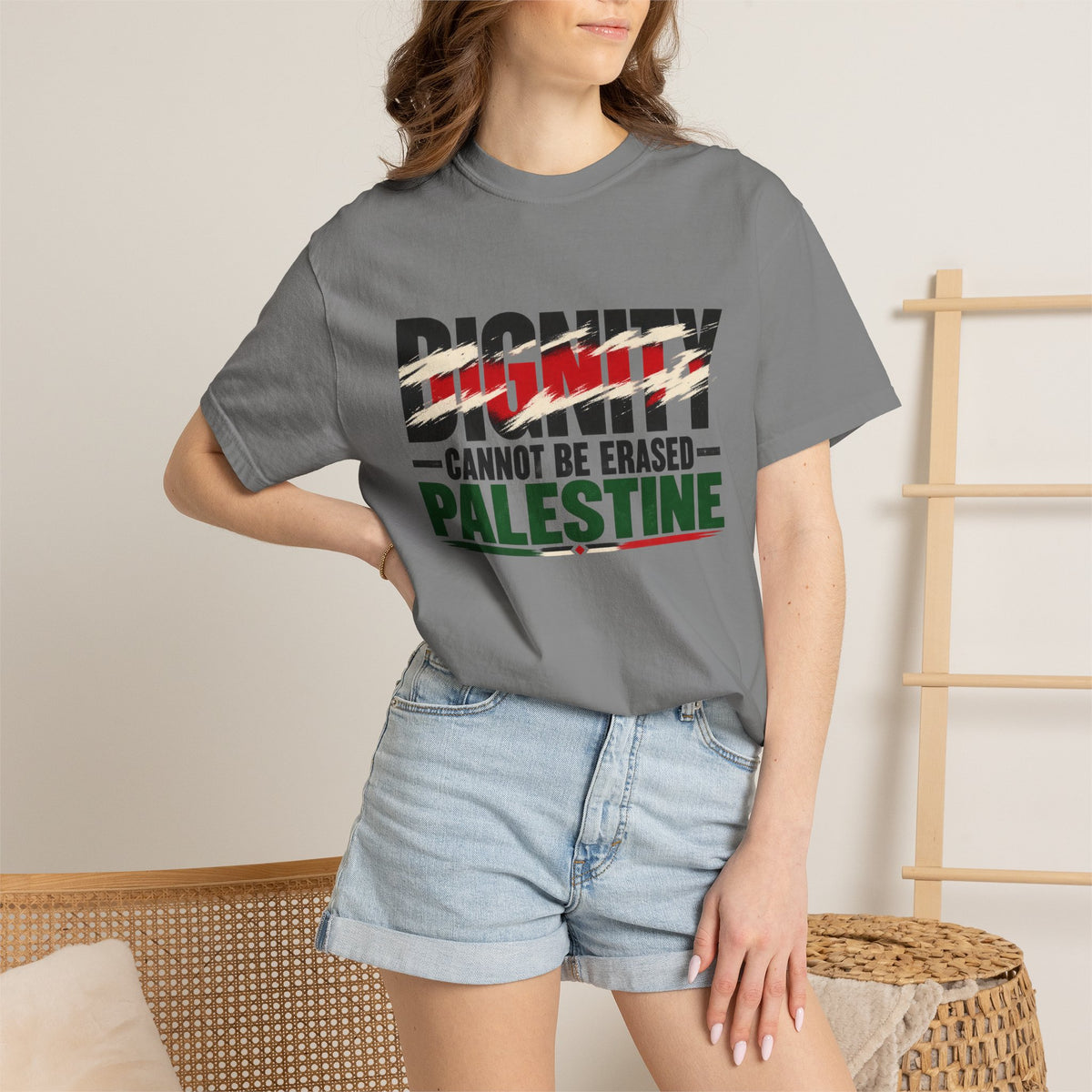 Dignity Cannot Be Erased - Free Palestine T-Shirt