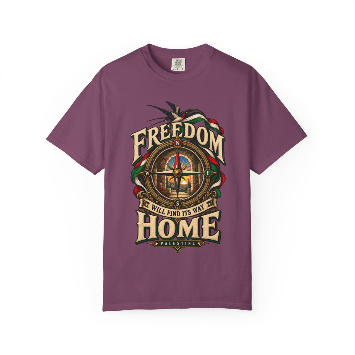 Freedom Will Find Its Way Home T-Shirt — Free Palestine Graphic T-Shirt