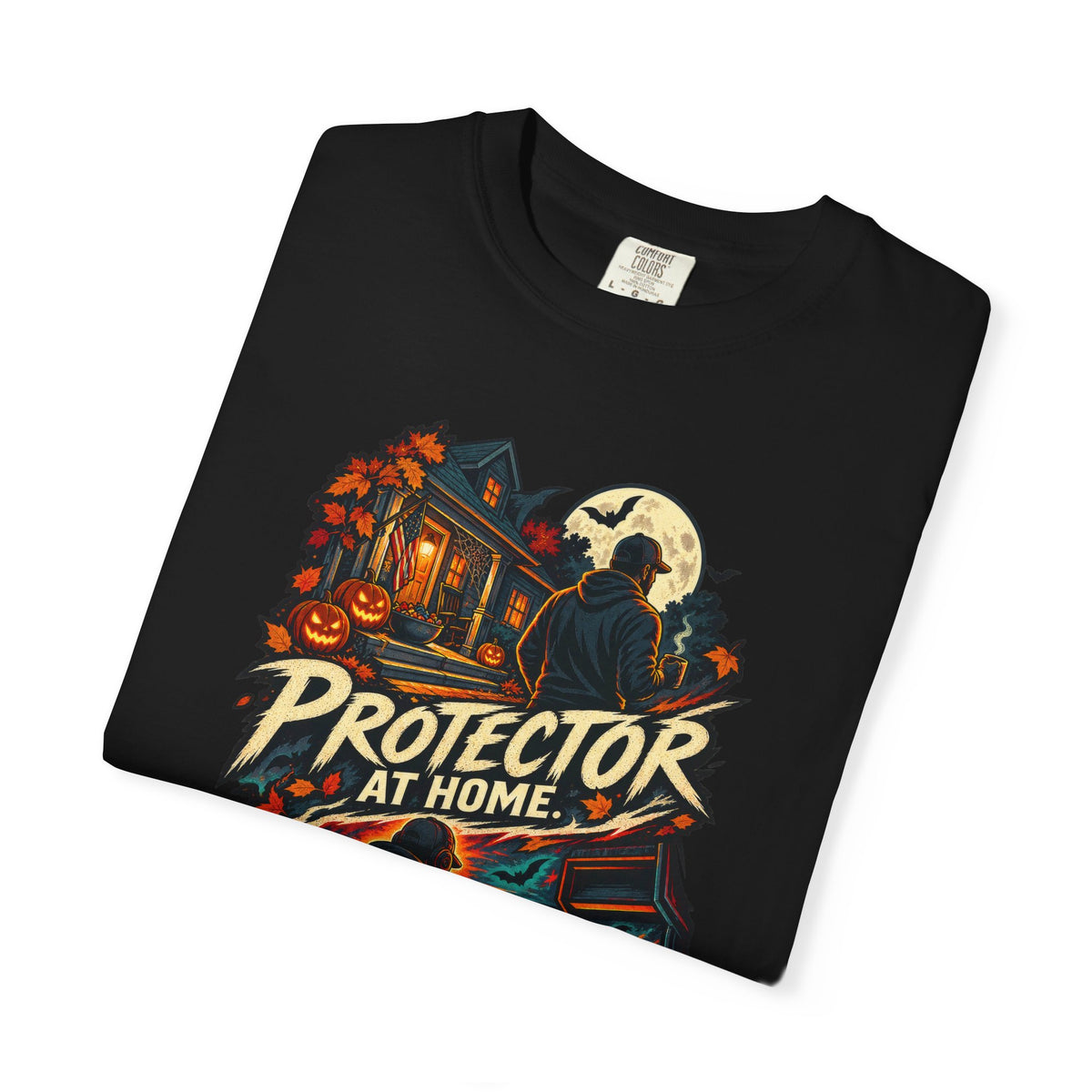 Halloween Gamer DAD Protector at Home - Nightmare in the Lobby T-Shirt