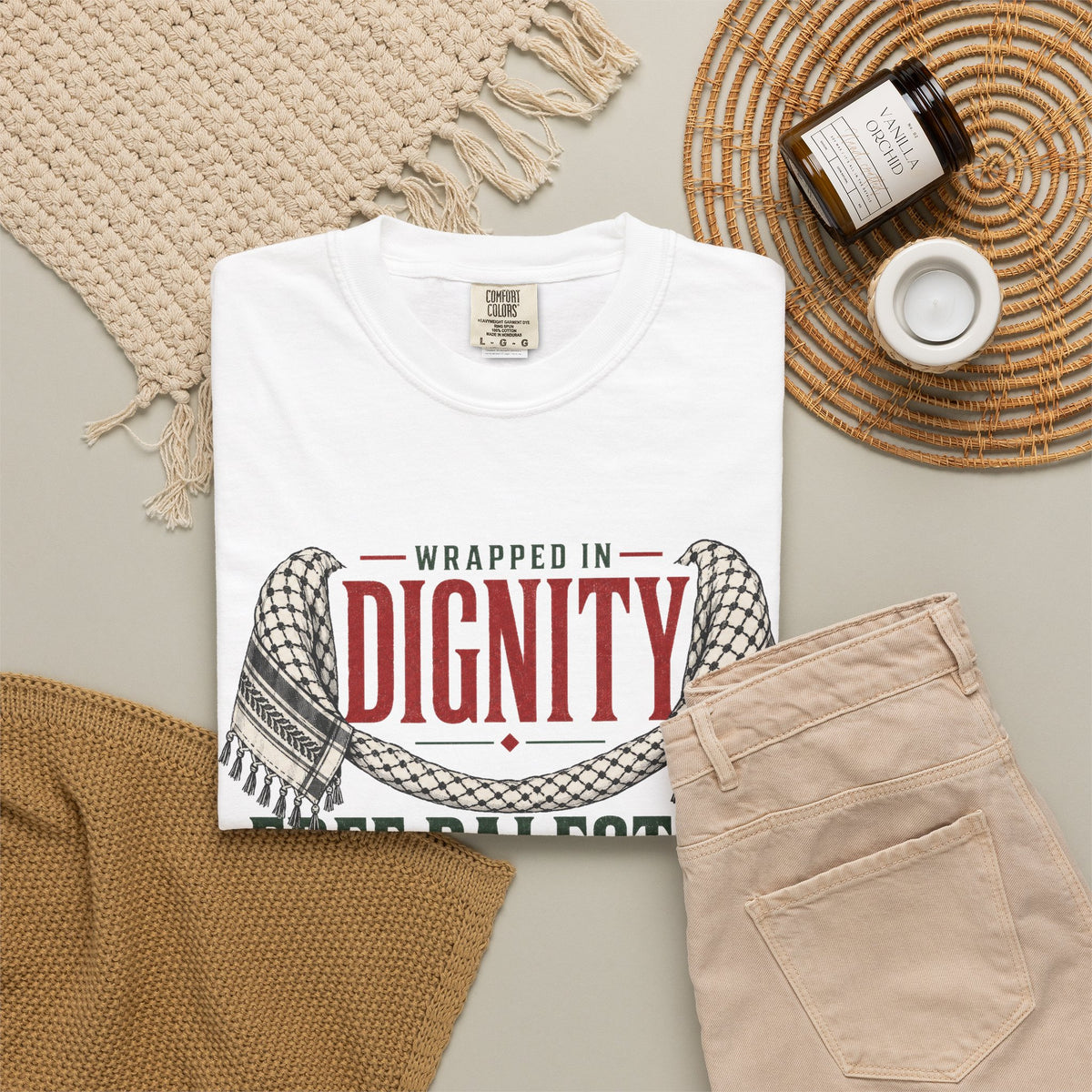 Wrapped in Dignity "Free Palestine" T-Shirt - UNISEX Tee
