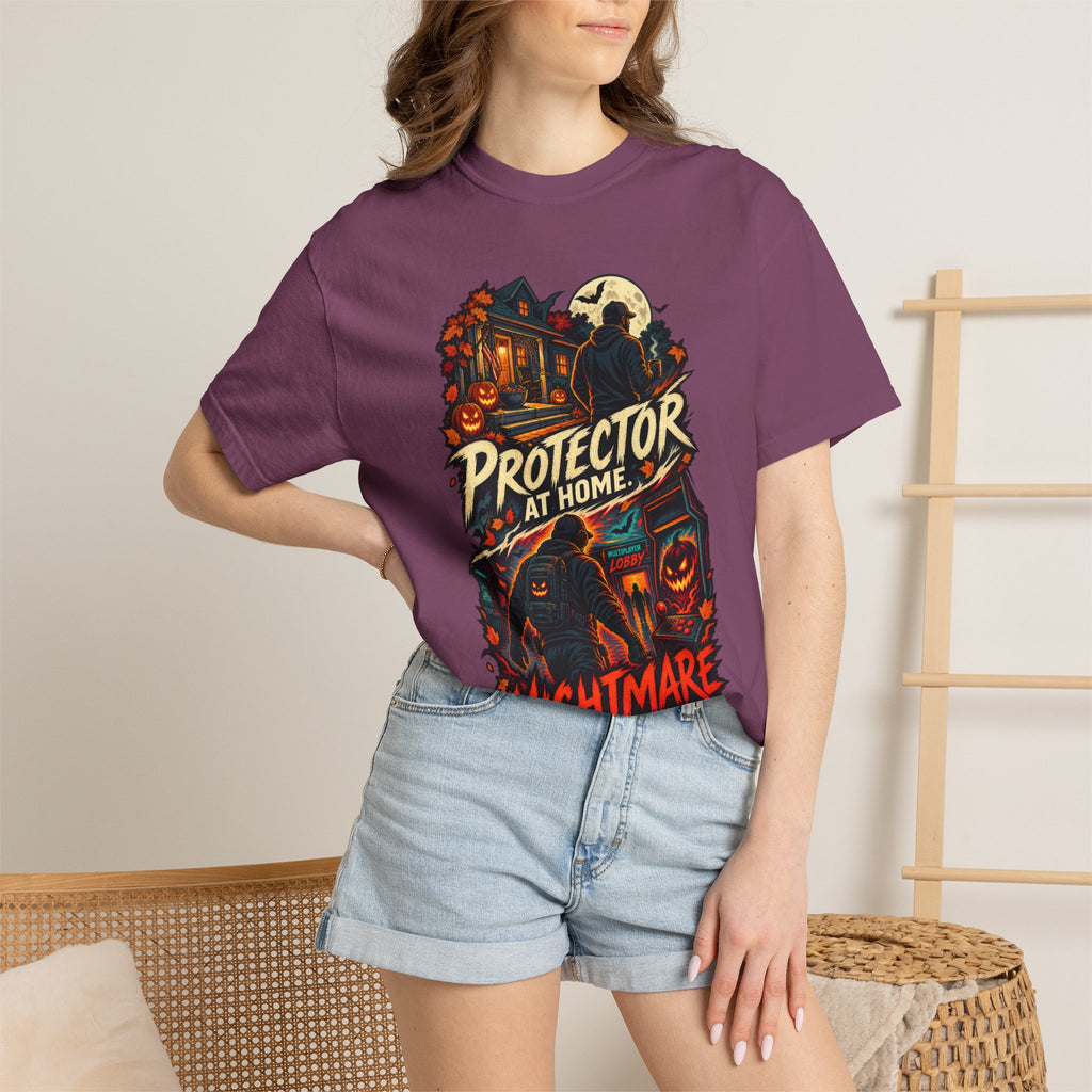 Halloween Gamer DAD Protector at Home - Nightmare in the Lobby T-Shirt