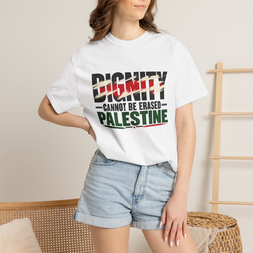 Dignity Cannot Be Erased - Free Palestine T-Shirt