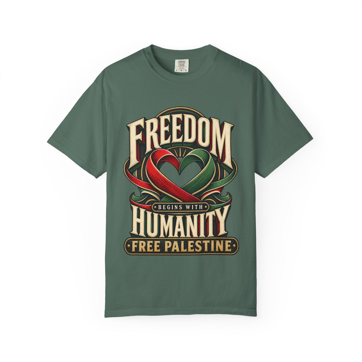 Freedom Begins With Humanity "Free Palestine" T-Shirt