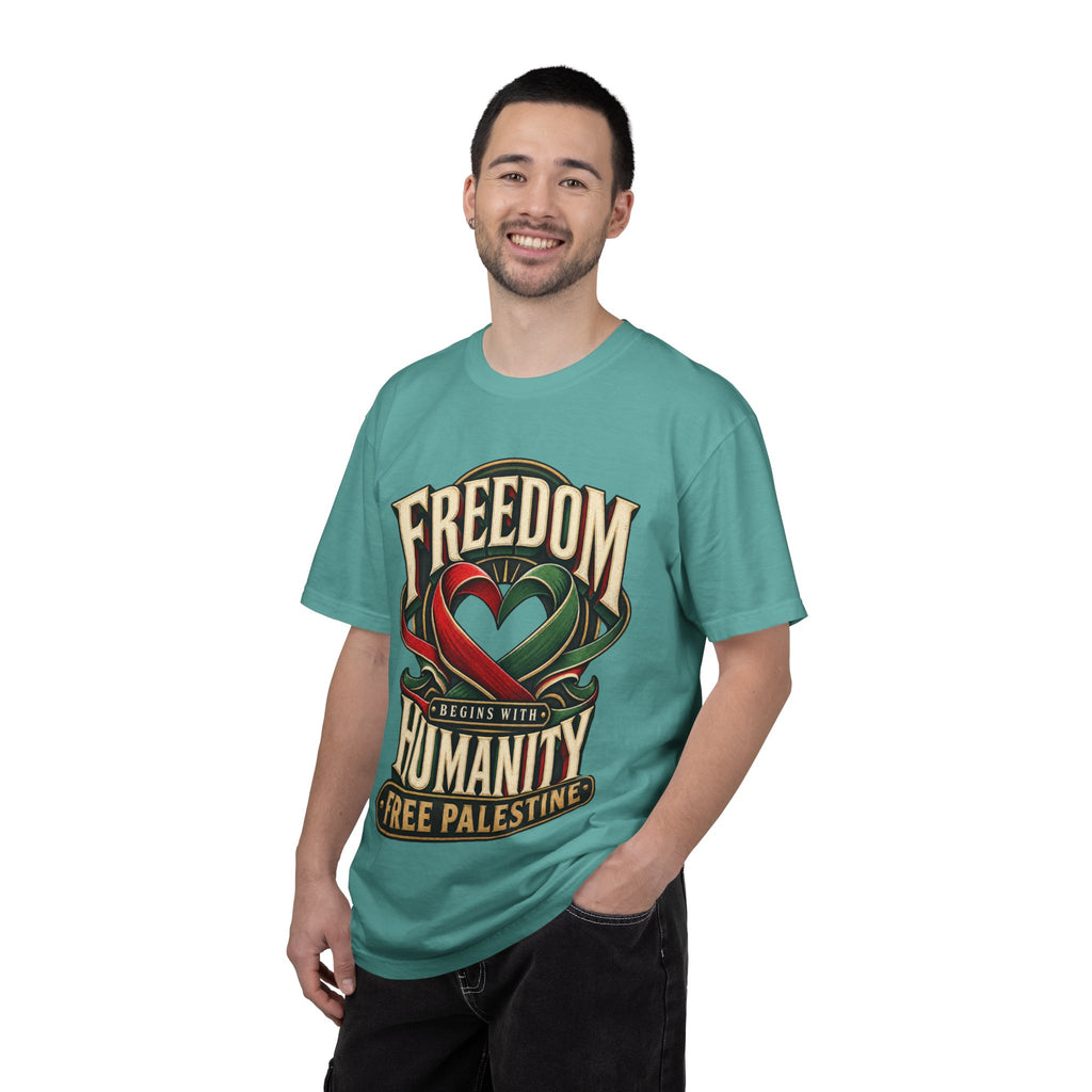Freedom Begins With Humanity "Free Palestine" T-Shirt