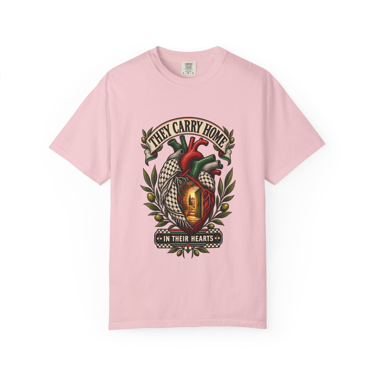 They Carry Home Heart T-Shirt — Free Palestine