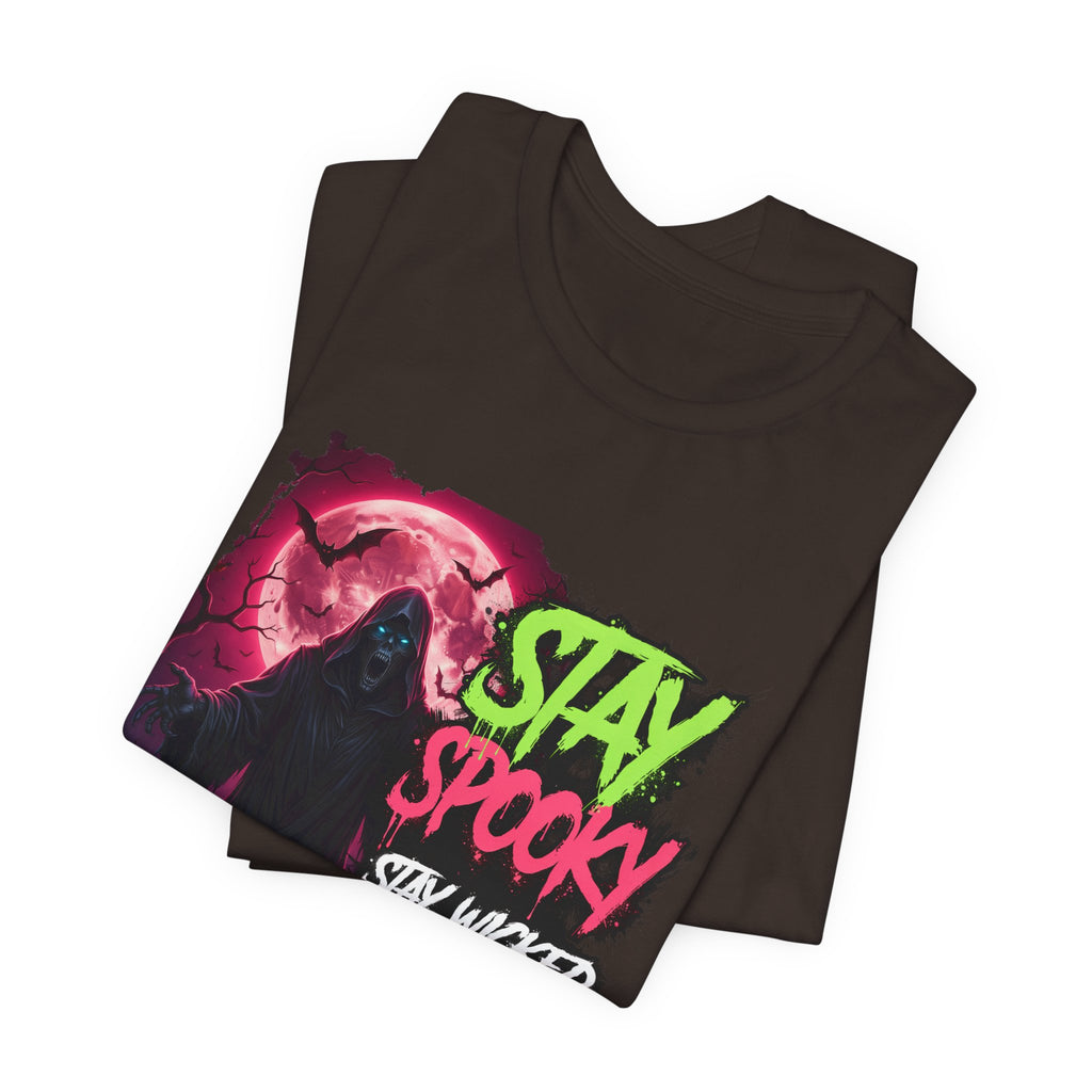 Stay Spooky Halloween T‑Shirt — "Stay Spooky, Stay Wicked, It’s Halloween Forever"