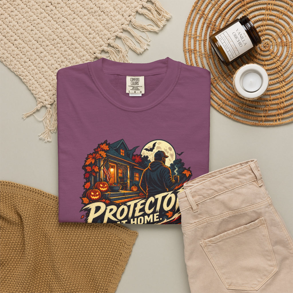 Halloween Gamer DAD Protector at Home - Nightmare in the Lobby T-Shirt