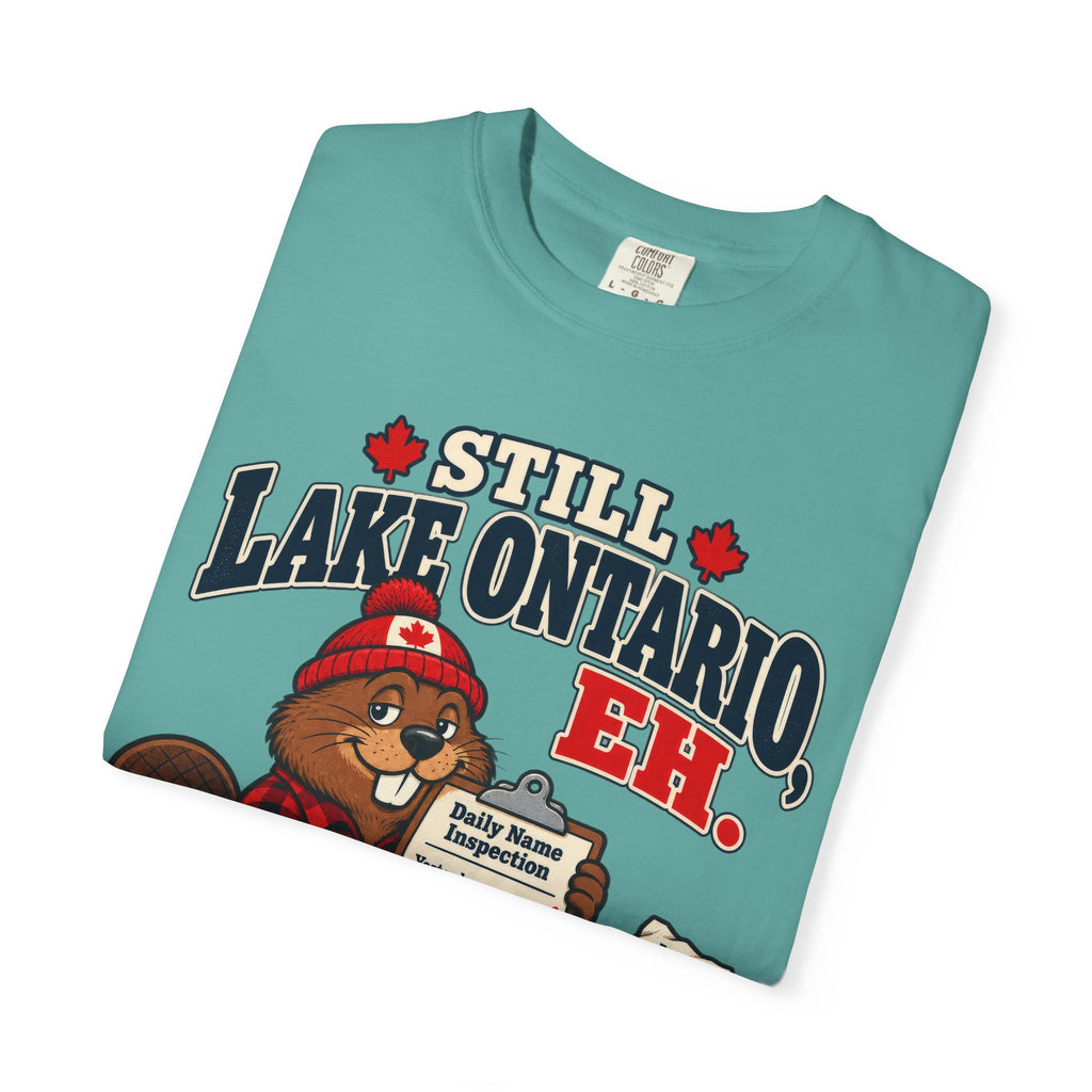 Still Lake Ontario, Eh T-Shirt — Cute Canadian Beaver Graphic Tee