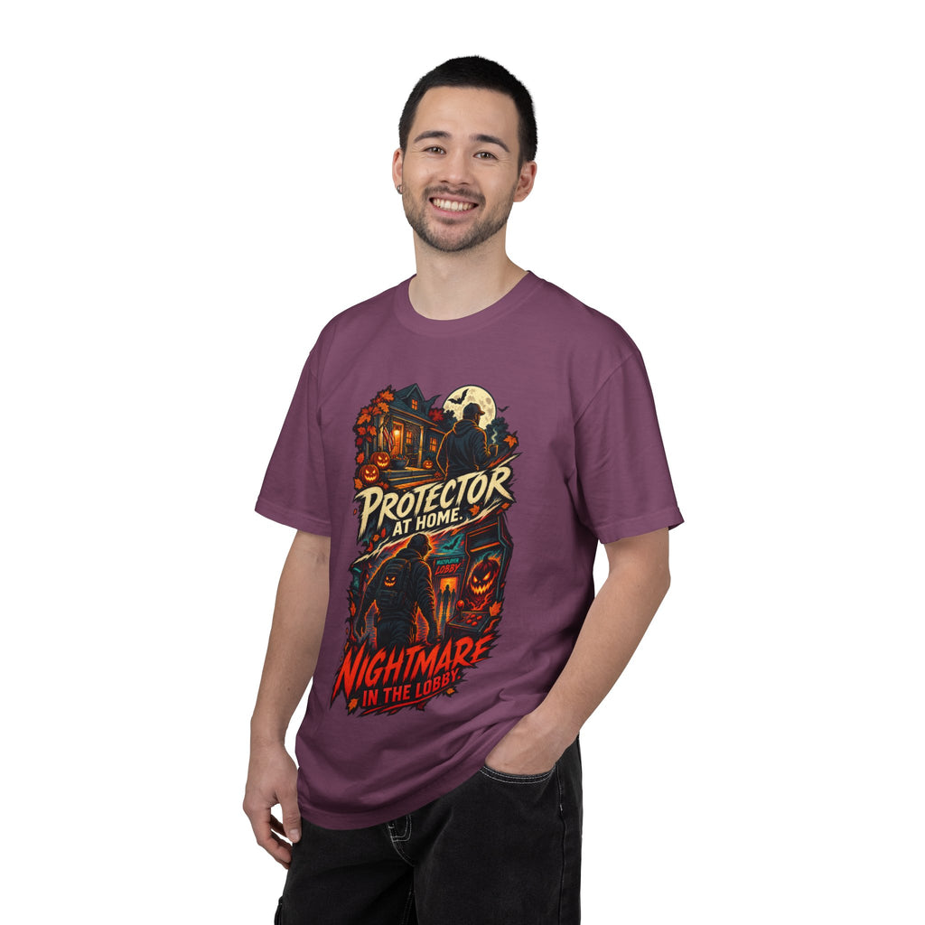Halloween Gamer DAD Protector at Home - Nightmare in the Lobby T-Shirt